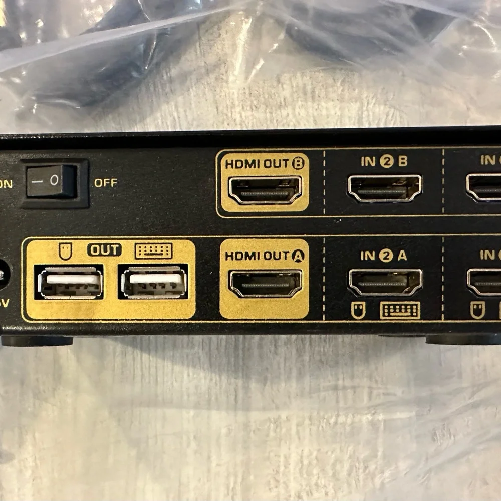 HDMI KVM Swith 2 Port Dual Monitor Extend Display